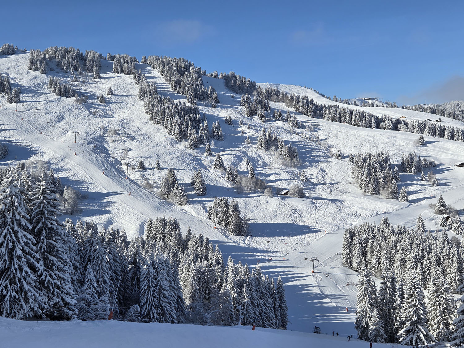 Panorama des pistes de Megève