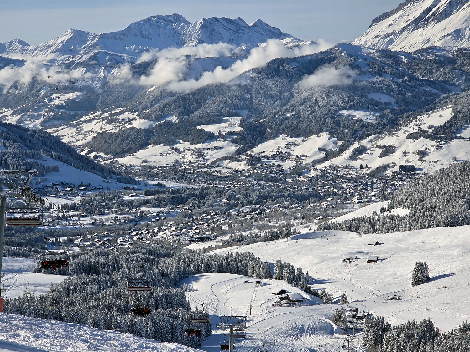 Vue panoramique de Megève